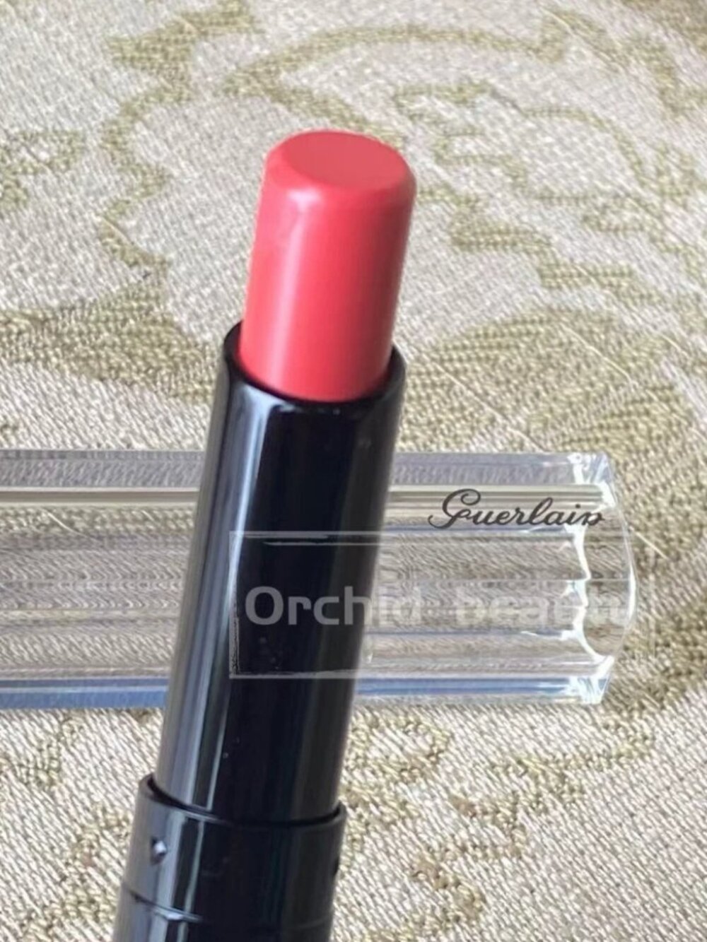 New Guerlain La Petite Robe Noire Shiny Lipstick~060 Rose Ribbon~Full Size~Rare